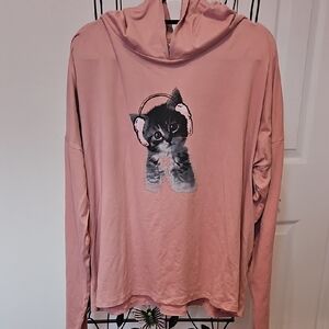 Cat Baby Pink Hoodie